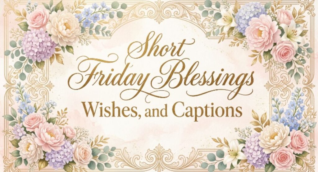 Short Friday Blessings, Wishes, and Captions