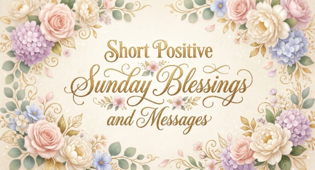 Short Positive Sunday Blessings and Messages
