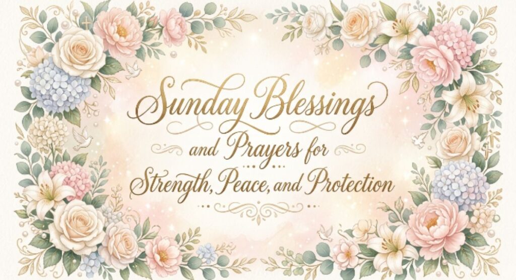 Sunday Blessings and Prayers for Strength, Peace, and Protection