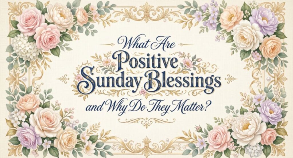 What Are Positive Sunday Blessings and Why Do They Matter?